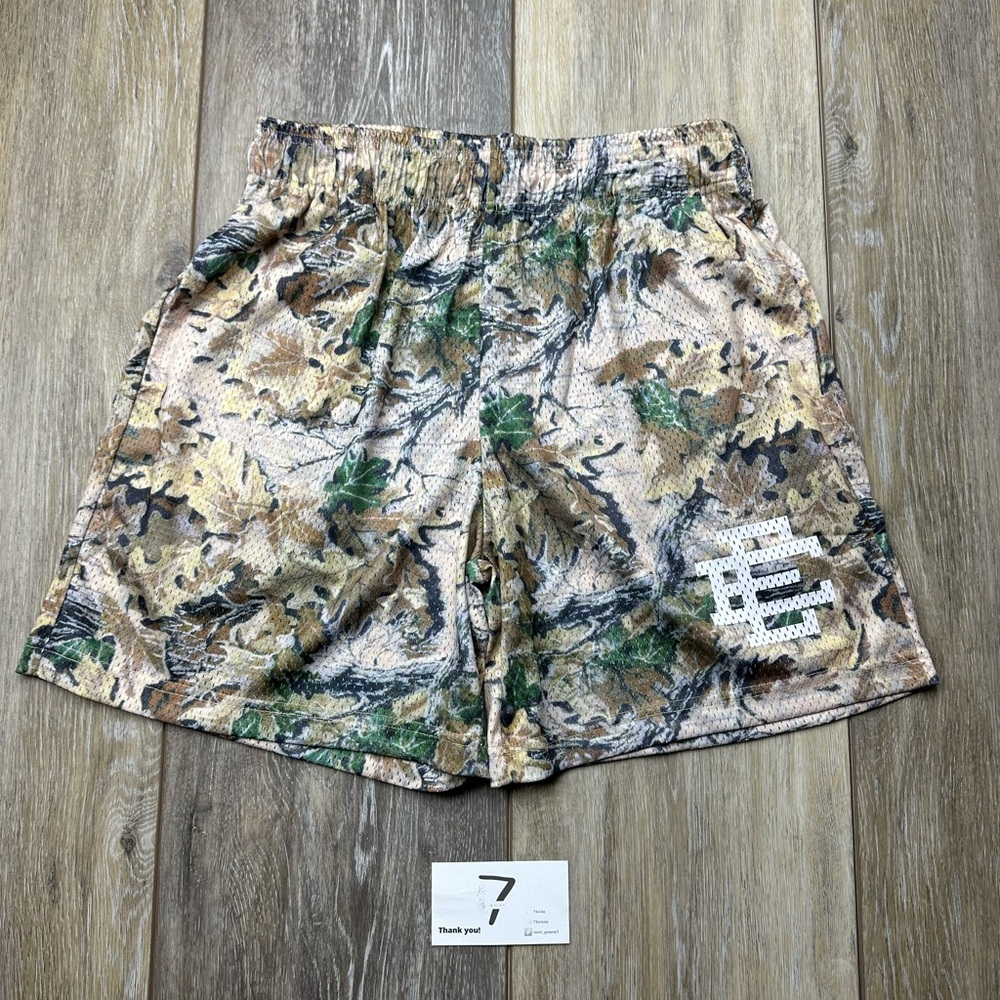 Eric Emanuel camo shorts 2024